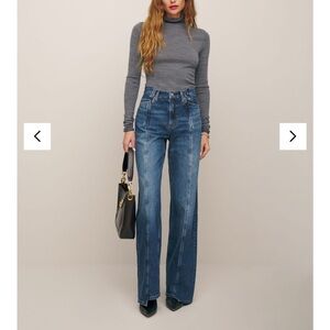 NWT SOLD OUT Cary High Rise Slouchy Wide Leg Jeans in Cabo Reworked